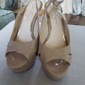 Jessica Simpson Platform sling backs